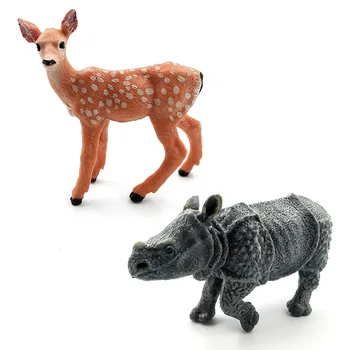 Okapi Avių, Elnių Krokodilas Lynx šuo Koala kupranugaris Gyvūnų Modelio, statulėlės, namų dekoro miniatiūriniai pasakų sodo puošmena priedai