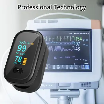 OLED Piršto Oximeter Skaitmeninį Piršto Pulse Oximeter Kraujo Deguonies Įsotinimo Metrų PI SPO2 PR Širdies ritmo Monitorius Sveikatos Priežiūros