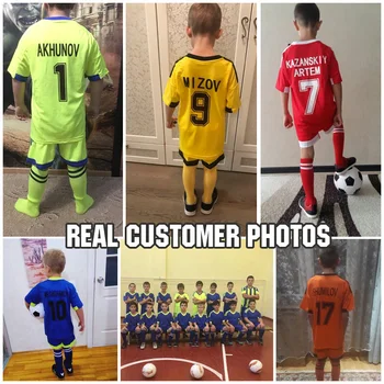 ONEDOYEE Berniukų Futbolo Megztiniai Futbolo Vienodas Vaikų Futbolo Kit Mokymo Kostiumai Jersey Pritaikyti Orui Vaikų Futbolo Rinkiniai