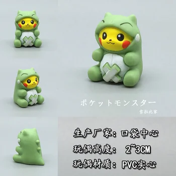 Originali PC Pokemon Lėlės Pocket Monstras Modelis Veiksmų Skaičius, Gashapon Squirtle Cyndaquil Cubone tas Pats Kadabra Pikachu Kolekcines