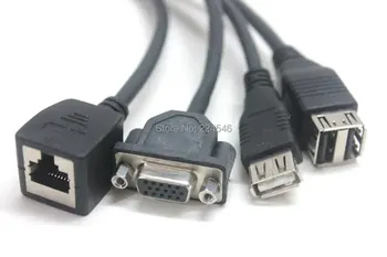 Originalus Didelio tankio multi-funkcija kabelis VGA port USB prievadą Huawei E6000 blade server