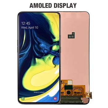 Originalus LCD Samsung Galaxy A80 SM-A805 A805 A805F Ekranas Jutiklinis Ekranas skaitmeninis keitiklis Asamblėjos Priekinio Stiklo Pakeitimas Kit