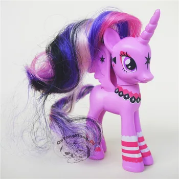 P11 002 Veiksmų Skaičiai 10-13cm Mažai Cute Arklių Lėlės Modelio Princesė Twilight Sparkle karoliai, Žaislai Vaikams