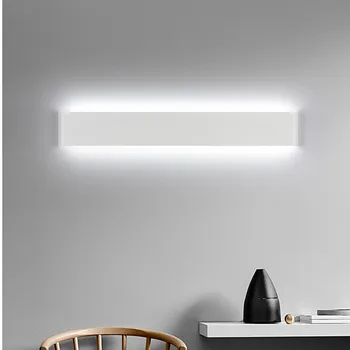 Paprasta kambarį fono sienos lempos Modernus minimalistinis LED aliuminio sienos lempos laiptų kupė lempos, miegamojo, naktiniai staleliai, lempa