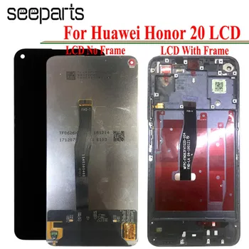 Patikrintas Huawei Honor 20 LCD Ekranas Jutiklinis Skydelis skaitmeninis keitiklis Pakeitimo 