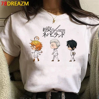 Pažadėjo Neverland marškinėlius viršuje tees vyrų plius dydžio grafinis tees derliaus japonų pora viršų tees t-shirt harajuku kawaii