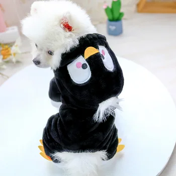 PETCIRCLE Šunų Drabužius Teddy Pomeranijos prancūzų Buldogas Čihuahua Kostiumas Katė Drabužius Pet Rudens Žiemos Pingvinas Suknelė