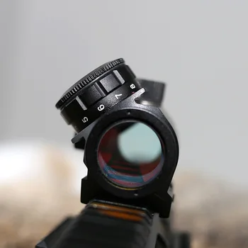 PINA OPTIKA Medžioklės taikymo Sritis 1X25 Red Dot Akyse Airsoft Riflescope Optinį Taikiklį Weaver Picatinny Rail Stovai