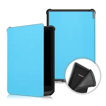 Plonas Magnetas Smart TPU Odos Rubisafe, Skirtas Pocketbook 616/627/632 Funda Dangtelis, Skirtas PocketBook Touch Lux 4 Basic Lux 2 Touch HD 3 Atvejis