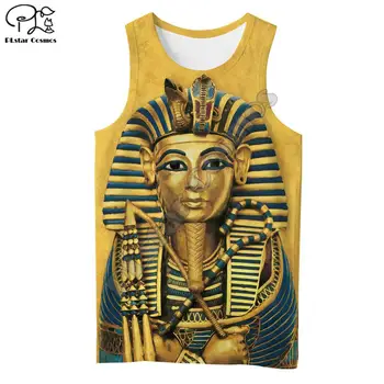 PLstar Kosmosas Horo Egipto Dievo Akių, Egipto Faraonas Anubis veido Simbolis 3DPrint Unisex Vasaros Liemenė/Tank Top Mens Moterų s-9