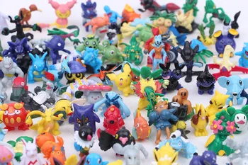 Pokemons 144 vnt Pikachu veiksmų skaičius, vaikų žaislai, Gimtadienio, Kalėdų dovanos, 2-3 cm Mini Monstras Statulėlės Vaikams