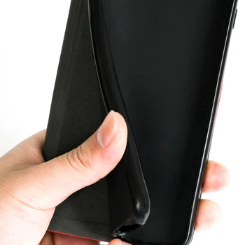 Prabanga PU Odos Atveju Asus ROG Telefonas 2 ZS660KL Flip Case For Asus ZS660KL Telefono dėklas Minkštos TPU Silikoninis Galinio Dangtelio