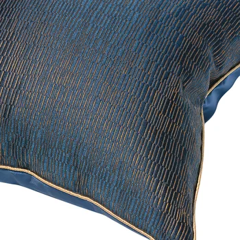 Prabangių Namų Dekoratyvinių Pagalvėlių Apvalkalus Tamsiai Mėlynos spalvos Siuvinėjimo Aukštos Kokybės Mesti Pagalvių užvalkalai Aikštėje Užvalkalas 45 X 45 50 X 50 cm