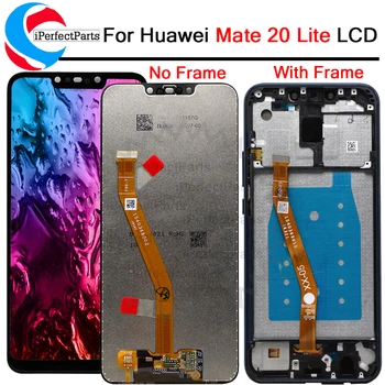 Pradinio Ekrano ir Huawei mate 20 lite LCD Ekranas Jutiklinis Ekranas skaitmeninis keitiklis su karkasu montavimas Huawei mate 20 lite LCD