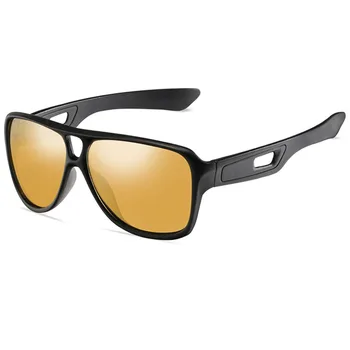 Prekės ženklo Dizainas Poliarizuoti Akiniai nuo saulės Vyrų Vairavimo Akiniai, Saulės akiniai, Geltona Naktinio Matymo Akiniai Vyrams, Moterims Gafas UV400 Akiniai