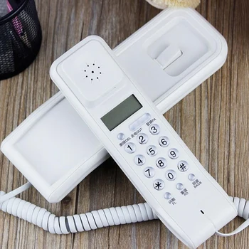 Prie sienos tvirtinamas mini fiksuotojo ryšio Telefono Corded Phone mažas Fiksuotojo ryšio Antikvariniai Retro Namų, Viešbučio, biuro liftas baltas juodas