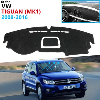 Prietaisų skydelio Dangtelis Apsauginis Padas Volkswagen VW Tiguan 2008~2016 MK1 Automobilių Reikmenys galiniu langu skėtį nuo saulės Kilimą, Anti-UV Dashmat