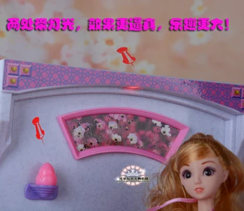 Princesė lova Odininkas Nustatyti lėlės miegamasis barbie lėlės,lėlių baldai lėlės barbie priedai