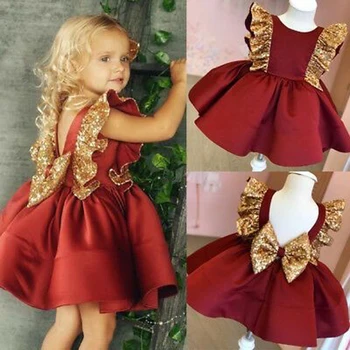 Princesė Vaikams, Kūdikių Dress China Lankas Baby Girl Dress 1-ojo Gimtadienio, Vestuvių Suknelė Krikšto Suknelė Mergina Vasaros Suknelės
