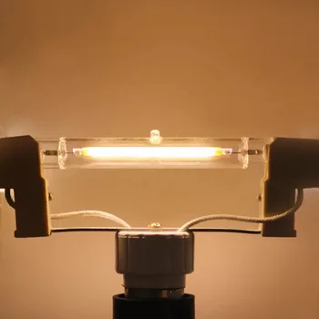 Pritemdomi R7S 10W led šviesos 118mm COB led RX7S lempos J118 led lemputės puikiai pakeisti halogeninės lempos, kintamoji srovė 220-240V