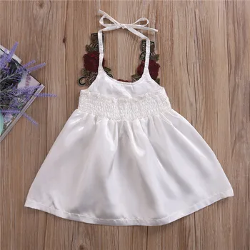 Pudcoco prekės Vaikams, Vaikiška Kūdikių Mergaitės mergaičių siuvinėjimo Gėlių suknelė Šalis Sundress Suknelės, Drabužių 0-5T mergaitėms
