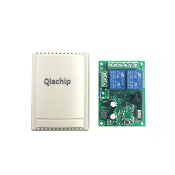 QIACHIP 433 Mhz Universalus Belaidis Nuotolinio Valdymo Jungiklis AC 85V ~ 250V 110V, 220V, 2CH Relay Imtuvas + RF Nuotolinio valdymo 433Mhz