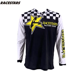 RACESTAR 2020 Motokroso Jersey kalnų Camiseta Ropa MTB MX Kalnų Dviračių DH Marškinėliai MX Įrangą Moto Jersey Dviratį Dviračiu