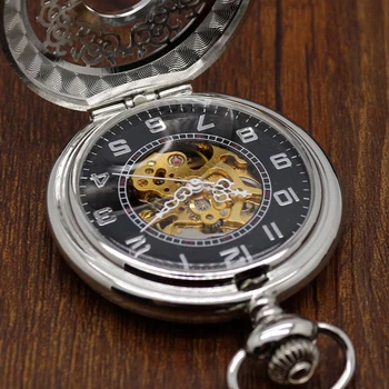 Ranka Likvidavimo Mechaninė Kišenėje Žiūrėti Skiedra Dial Prabangių Vyrų Fob Laikrodžiai Pritaikyti Retro Laikrodis Tėvas Pateikti Karoliai reloj