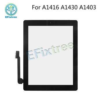 Reitingas Naujas Touch Panel iPad 3 A1416 A1430 A1403 skaitmeninis keitiklis Priekinio Stiklo Skydelis Ekranas, Juodas Ekranas, Balta