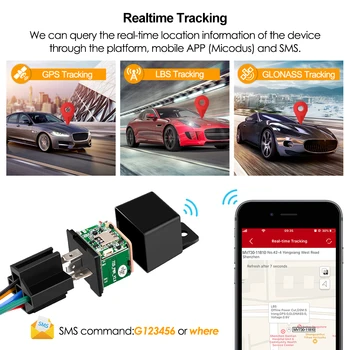 Relė GPS Tracker Automobilių Tracker MV730 9-90V nutraukė Kuro ACC Aptikimo Gniūžtės Signalizacijos, Automobilių GPS Tracker Motociklo Vibruoti Įspėjimo NEMOKAMA programa