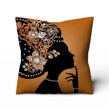 Retro Etninės Stiliaus Afrikos Moterų Medvilnės Skalbiniai Dekoratyvinis Užvalkalas Namų Sofos Aikštėje Užvalkalas almofadas decorativas 45X45CM