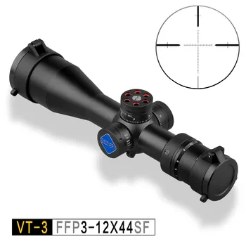 Riflescope medžioklės Discovery VT-3 3-12X44 SF FFP kompaktiškas Pirmas Židinio Plokštumos optinį taikiklį Snaiperis Taktinis Striukės Šautuvas taikymo Sritis