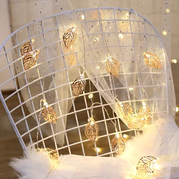 Rose Aukso Metalo LED Lempos String Žibintai Kambarį Apdaila Kalėdų Lauko Apšvietimas Vestuvių Namų Baterija Gimtadienis