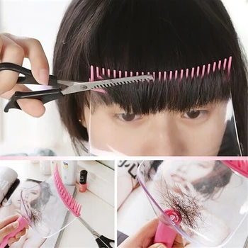 Rožinė Moterų Plaukų Žoliapjovės Pakraštyje Supjaustyti Įrankis Kirpčiukai Šukos Plaukų Pjovimo PASIDARYK Šukuoseną 2 In 1 Plaukų Pjovimo Kirpimo Žirklės Rėmėjas