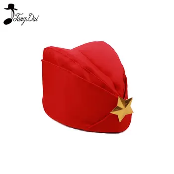 Rusijos Sovietų Raudonosios Armijos Red Star Karinio Garnizono Kepurės Mergaitėms, Unikalus Armijos Žalia Uniforma Kepurės Kepurės, Sulankstomas Skrybėlę Tricorne Žalia