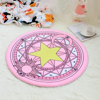 Sailor Moon Spausdinti Pliušinis Kilimų 75cm Turas Animacinių filmų Moon Star Baby Žaisti Kilimėlis Pėdų trinkelėmis, Miegamojo, Vonios kambario neslidus Kilimėlis