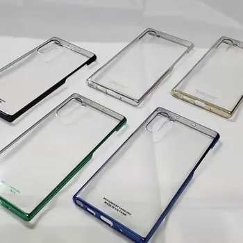 SAMSUNG Originalus atsparus smūgiams Telefono dėklas, Skirtas Samsung Galaxy Note, 10 Note10+ NoteX Note10 X Pastaba Note10Plus Skaidrus Sunkiai Shell