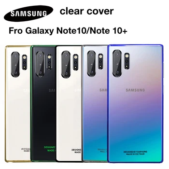 SAMSUNG Originalus atsparus smūgiams Telefono dėklas, Skirtas Samsung Galaxy Note, 10 Note10+ NoteX Note10 X Pastaba Note10Plus Skaidrus Sunkiai Shell