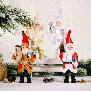 Santa Claus Lėlės Pakabučiai Linksmų Kalėdų Dekoracijos Namų Stalo Kalėdos 2020 Papuošalai Navidad Laimingų Naujųjų Metų 2021 Dovana Noel