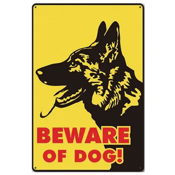 Saugokitės Šunų Derliaus Metalo Alavo Ženklai Plakatas Įspėjimo Šuo Retro Apnašas Sienų Apdaila