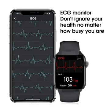 Serija 6 Smart Žiūrėti 2021 IWO W26 Pro SmartWatch EKG Širdies ritmo Monitorius Temperatūros Vandeniui PK IWO 8 13 