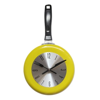 Sieninis Laikrodis Metalo Keptuvėje Dizaino 8 Colių Laikrodžiai Virtuvės Puošmena, Meno Žiūrėti