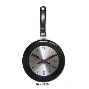 Sieninis Laikrodis Metalo Keptuvėje Dizaino 8 Colių Laikrodžiai Virtuvės Puošmena, Meno Žiūrėti