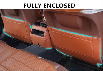 Sinjayer Mikropluošto odos Automobilio Galinės Sėdynės Anti-Kick Trinkelėmis galinės Sėdynės Padengti Anti-purvinas Lipdukai Mercedes-Benz GLC 16-2018