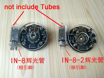Skaitmenų Stalas Nixie Laikrodis USB Mini Derliaus Viename UŽ-8 / IN-8-2 švyti vamzdis laikrodis Built-in dc Padidinti modulio W/ RGB Apšvietimas