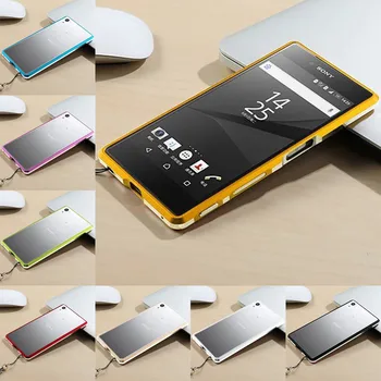 Sony Xperia Z5 Bamperis Atveju Pabrėžti Metalo Rėmelis Padengti Sony Xperia Z 5 E6603 E6633 E6653 Z5 Dual E6683 5.2