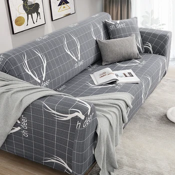 Spausdinti sofa apima spandex už kambarį sofos dangtelio kampe sofa cover chase ilgai padengti elastinga medžiaga