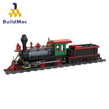 Ss Retro Traukinio Grizzly Butai Loco Blokai Žiemos Atostogų Techninių Geležinkelio Modelio Plytų Žaislai Kalėdų Dovana Vaikams