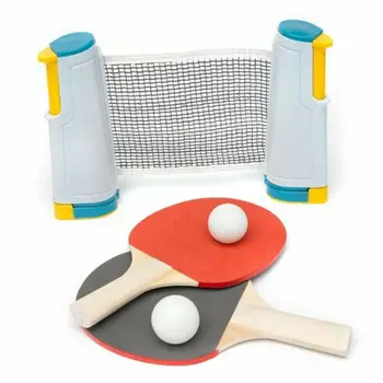 Stalo Tenisas Ju Nešiojamų Ištraukiama Ping Pong Po Ju Rack Bet Stalo Ištraukiama Stalo Tinklelis, Plastikiniai Stiprus Akių Nešiojamų