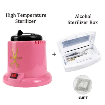 Sterilizavimo Dėžutė Įrankių Dezinfekavimo už Pincetu Salonas, Nagų Metalo Įrankiai, dezinfekavimo aparatą Sterilizer Manikiūro Alkoholio Steriliz